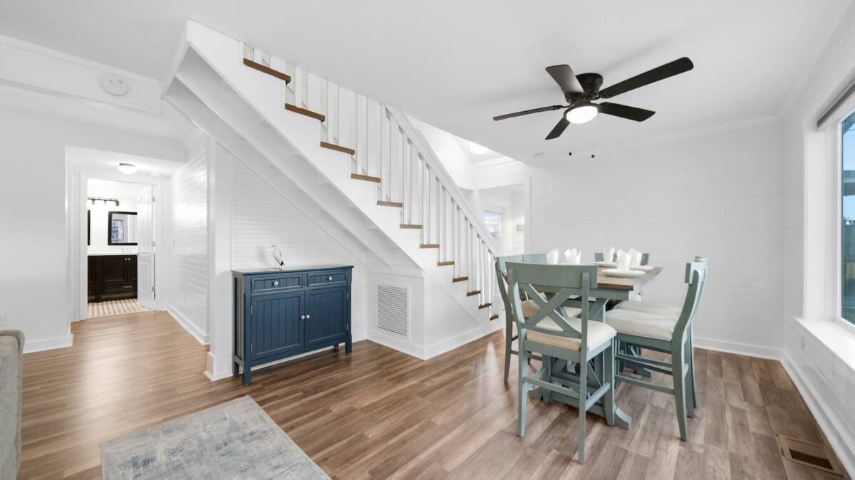 Entryway and dining area