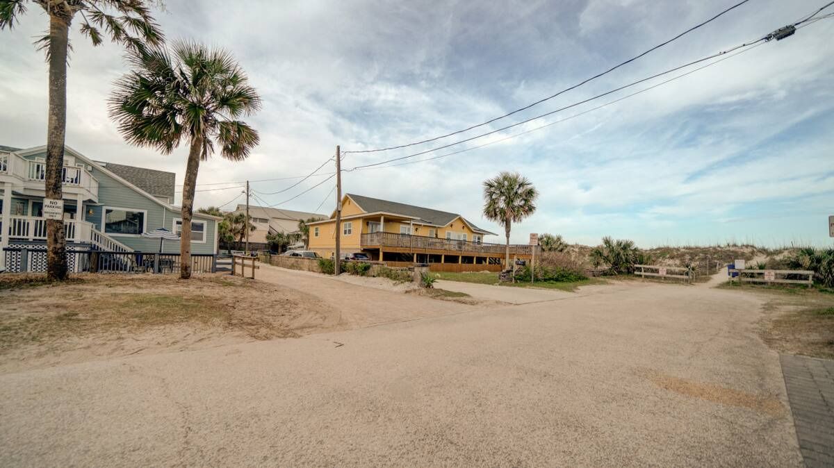 Beach walkover right next to the house